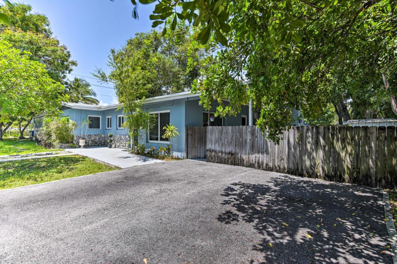 Shady And Eclectic Fort Lauderdale Dwelling With Yard! Exteriör bild